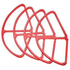 Ultimaxx Quick Snap On/Off Propeller Guards For DJI Phantom 4 Quadcopter - Red (Set Of 4)