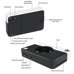 Kodak PRINTOMATIC Digital Instant Print Camera (Black), Full Color Prints On Zink 2x3 Sticky-Backed Photo Paper - Print Memories Instantly -Outdoor Camera Shop 13642015 5