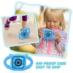 Navor Kid’s Waterproof Camera, Digital Underwater Camera, Rechargeable Battery, Photo HD Video Capture With 16GB SD Card, Anti-Fall Silicone Case, Gift -Outdoor Camera Shop 13712256 2