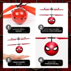 Marvel Licensed Spider-Man IR UFO Heli Ball - 33208 -Outdoor Camera Shop 14338928 2