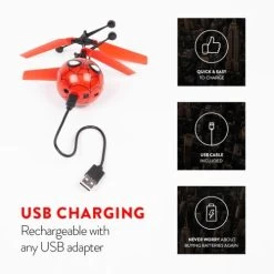 Marvel Licensed Spider-Man IR UFO Heli Ball - 33208 -Outdoor Camera Shop 14338928 3