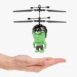Marvel Licensed Hulk 3.5 Inch Flying Figure IR UFO Big Head Helicopter - 33244