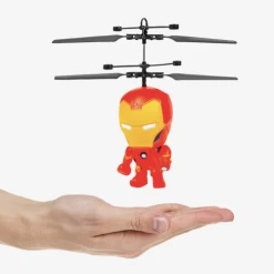 Marvel Licensed Iron Man 3.5 Inch Flying Figure IR UFO Big Head Helicopter - 33243
