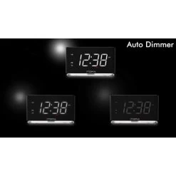 ITOMA Alarm Clock Radio,Digital FM Radio,Dual With Snooze,USB CKS507 -Outdoor Camera Shop 14392832 4