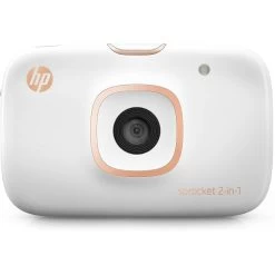 HP 2FB96A Sprocket 2-in-1 Printer - White