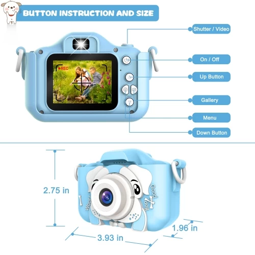 AxGear Digital Camera For Kids Cute Camcorder Video Child Cam Recorder LCD 1080P 11 AxGear Digital Camera For Kids Cute Camcorder Video Child Cam Recorder LCD 1080P - Image 9