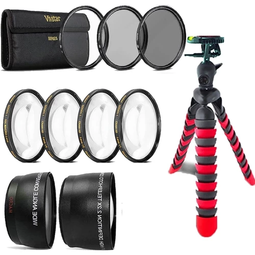 52mm Fisheye Wide Angle & Telephoto Lens + Macro Kit + UV CPL ND Filter Kit + Flexible Tripod - International Version W/Seller Warranty 3 52mm Fisheye Wide Angle & Telephoto Lens + Macro Kit + UV CPL ND Filter Kit + Flexible Tripod - International Version W/Seller Warranty