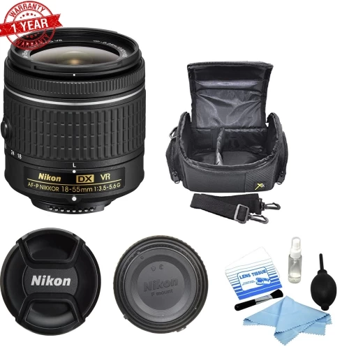 Nikon AF-P DX Nikkor 18-55mm F/3.5-5.6G ED VR W/ Cleaning Kit & Mini DSLR Bag - US Version W/ Seller Warranty 3 Nikon AF-P DX Nikkor 18-55mm F/3.5-5.6G ED VR W/ Cleaning Kit & Mini DSLR Bag - US Version W/ Seller Warranty