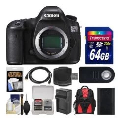 CanonĀ® Canon Eos 5DS R Digital SLR Camera Body - Black - 64 GB Accessory Bundle - US Version W/ Seller Warranty