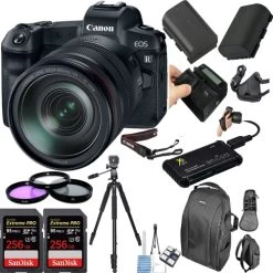 Canon® Canon EOS R Mirrorless Digital Camera With 24-105mm Lens With 2x Sandisk 256GB Memory Cards Essential Package - US Version W/ Seller Warranty