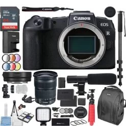 Canon® Canon EOS RP Mirrorless Digital Camera With EF-EOS R Adapter & EF 24-105mm F3.5-5.6 Is STM Lens Deluxe Bundle - US Version W/ Seller Warranty