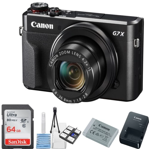 Canon® Canon PowerShot G7 X Mark II Digital Camera With 64GB Memory Card & Cleaning Kit - US Version W/ Seller Warranty 3 Canon® Canon PowerShot G7 X Mark II Digital Camera With 64GB Memory Card & Cleaning Kit - US Version W/ Seller Warranty