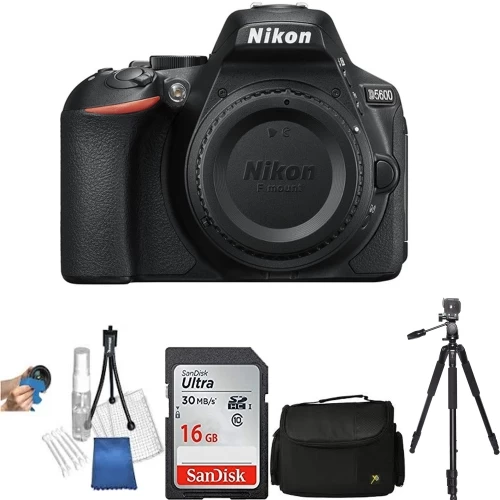 Nikon D5600 DSLR Camera Body (Black) With 16GB Starter Bundle - US Version W/ Seller Warranty 3 Nikon D5600 DSLR Camera Body (Black) With 16GB Starter Bundle - US Version W/ Seller Warranty