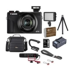 CanonĀ® Canon PowerShot G7 X Mark III Digital Camera (Black) With Rode Mircophone Bundle - US Version W/ Seller Warranty