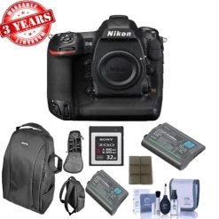 NIKON D5 DSLR Camera (Body Only, Dual XQD Slots) W/ 32GB XQD Card | Backpack | Spare Battery & More - US Version W/ Seller Warranty
