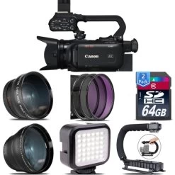 Canon® Canon XA45 Professional UHD 4K Camcorder With 128GB Starter Bundle USA - US Version W/ Seller Warranty