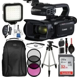 Canon® Canon XA45 Professional UHD 4K Camcorder With 32GB Accessory Bundle - US Version W/ Seller Warranty