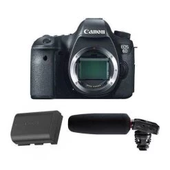 CanonĀ® Canon Eos 6D DSLR Body With Audio Kit - 8035B002 TS - US Version W/ Seller Warranty