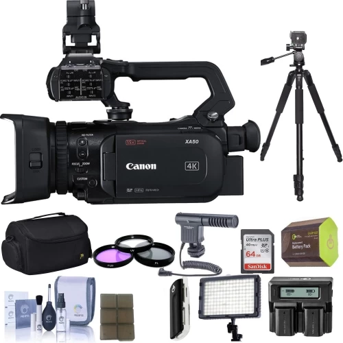 Canon® Canon XA50 Professional UHD 4K Camcorder With 64GB Premium Accessory USA - US Version W/ Seller Warranty 3 Canon® Canon XA50 Professional UHD 4K Camcorder With 64GB Premium Accessory USA - US Version W/ Seller Warranty