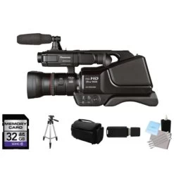 Panasonic AG-AC8PJ AVCCAM HD Shoulder-Mount Camcorder Bundle - US Version W/ Seller Warranty