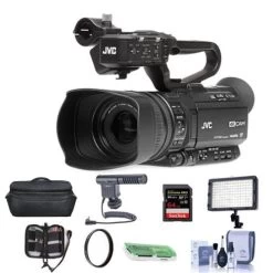 JVC GY-HM180 12.4MP 4K Ultra HD Camcorder With Premium Accessory Bundle - US Version W/ Seller Warranty
