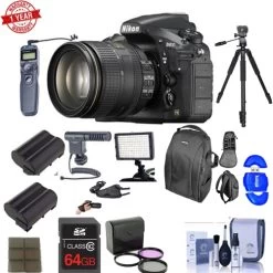 Nikon D810 DSLR With AF-S 24-120mm F/4G ED VR Lens With Pro Accessory Bundle - US Version W/ Seller Warranty