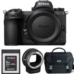 Nikon Z7 Mirrorless Digital Camera (Body Only) USA FTZ Mount Adapter Starter Bundle - US Version W/ Seller Warranty