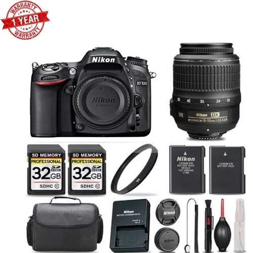 Nikon D7100 Digital SLR Camera 24.1MP With 18-55mm VR + Ultra Savings Bundle! NIKD71001855KKA - US Version W/ Seller Warranty 3 Nikon D7100 Digital SLR Camera 24.1MP With 18-55mm VR + Ultra Savings Bundle! NIKD71001855KKA - US Version W/ Seller Warranty