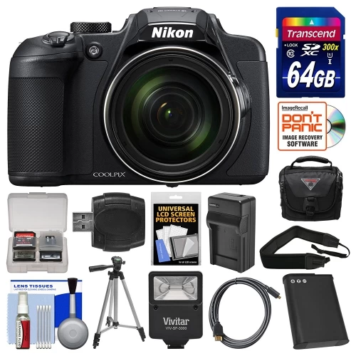 Nikon Coolpix B700 4K Wi-Fi Digital Camera With 64GB Card + Case + Flash + Battery Deluxe Bundle - US Version W/ Seller Warranty 3 Nikon Coolpix B700 4K Wi-Fi Digital Camera With 64GB Card + Case + Flash + Battery Deluxe Bundle - US Version W/ Seller Warranty