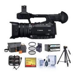 Canon® Canon XF200 High Definition 1080p Camcorder, 20X Optical Zoom - Bundle With Video Bag, 32GB Compact - US Version W/ Seller Warranty