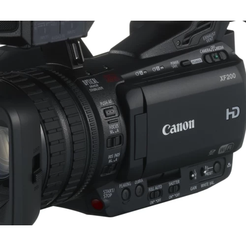 Canon® Canon XF200 High Definition 1080p Camcorder, 20X Optical Zoom - Bundle With Video Bag, 32GB Compact - US Version W/ Seller Warranty 6 Canon® Canon XF200 High Definition 1080p Camcorder, 20X Optical Zoom - Bundle With Video Bag, 32GB Compact - US Version W/ Seller Warranty - Image 4