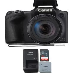 Canon® Canon PowerShot SX420 IS Digital Camera (Black) With 16GB Memory Card - US Version W/ Seller Warranty