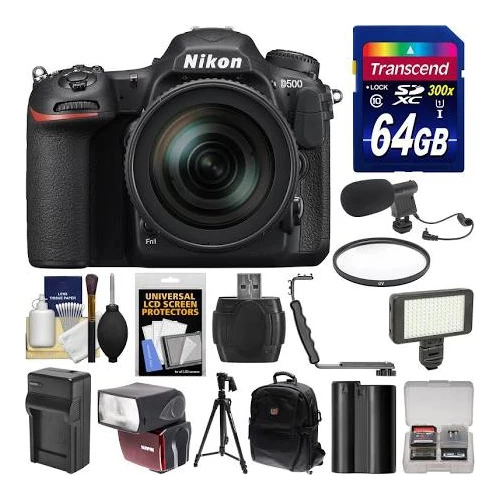 Nikon D500 Wi-Fi 4K Digital SLR Camera & 16-80mm VR Lens With 64GB Card KIT - US Version W/ Seller Warranty 3 Nikon D500 Wi-Fi 4K Digital SLR Camera & 16-80mm VR Lens With 64GB Card KIT - US Version W/ Seller Warranty