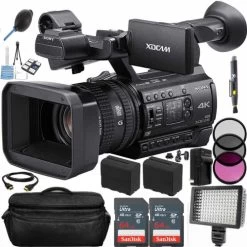 Sony PXW-Z150 4K XDCAM Camcorder With 2X Spare Batteries | 2X 64GB Memory Cards | Filter Kit & More - US Version W/ Seller Warranty