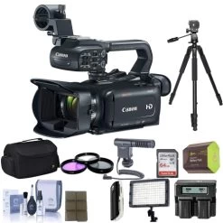 Canon® Canon XA15 Compact Full HD Camcorder With SDI, HDMI, And Composite Output With 64GB Premium Accessory - US Version W/ Seller Warranty