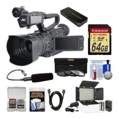 JVC GY-HM200U/250 Ultra 4K HD 4KCAM Professional Camcorder & Top Handle Audio Unit - US Version W/ Seller Warranty