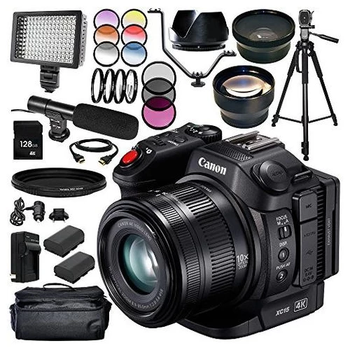 Canon® Canon XC15 4K Professional Camcorder With Sandisk 128GB Mega Essential Bundle - US Version W/ Seller Warranty 3 Canon® Canon XC15 4K Professional Camcorder With Sandisk 128GB Mega Essential Bundle - US Version W/ Seller Warranty