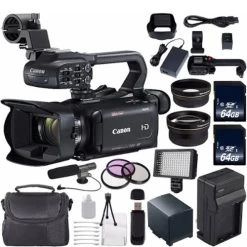 Canon® Canon XA11 Compact Full HD Camcorder With HDMI And Composite Output W/ 128GB Memory Card Supreme Bundle - US Version W/ Seller Warranty