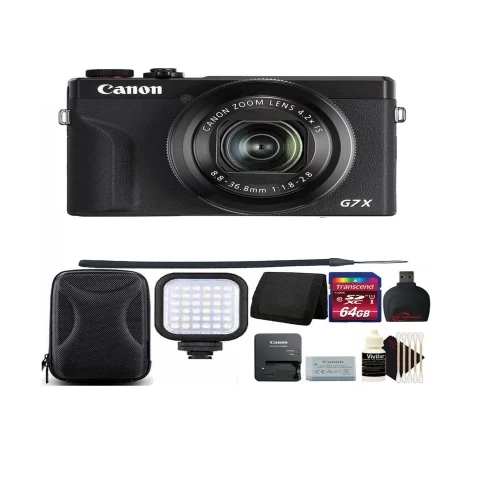 Canon® Canon PowerShot G7 X Mark III Digital Camera (Black) With 64GB Top Accessory Kit - US Version W/ Seller Warranty 3 Canon® Canon PowerShot G7 X Mark III Digital Camera (Black) With 64GB Top Accessory Kit - US Version W/ Seller Warranty