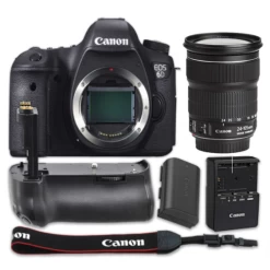 CanonĀ® Canon EOS 6D Camera With Canon EF 24-105mm F/3.5-5.6 IS STM Lens + Pro Series Multi-Power Battery Grip For Canon DSLR Cameras - US Version W/ Seller Warranty