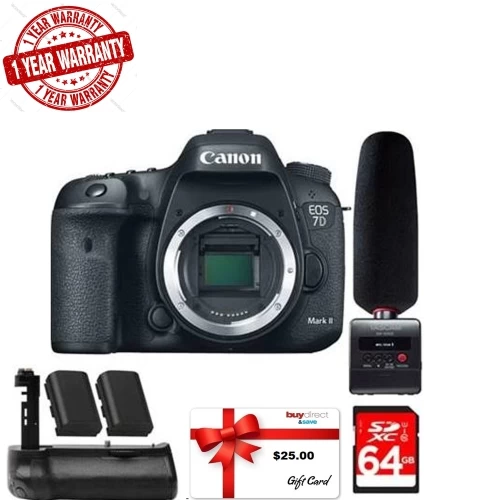 Canon® Canon EOS 7D Mark II Digital SLR Camera Bundle (Body Only) Video Creator Battery Grip Accessory Bundle - US Version W/ Seller Warranty 3 Canon® Canon EOS 7D Mark II Digital SLR Camera Bundle (Body Only) Video Creator Battery Grip Accessory Bundle - US Version W/ Seller Warranty