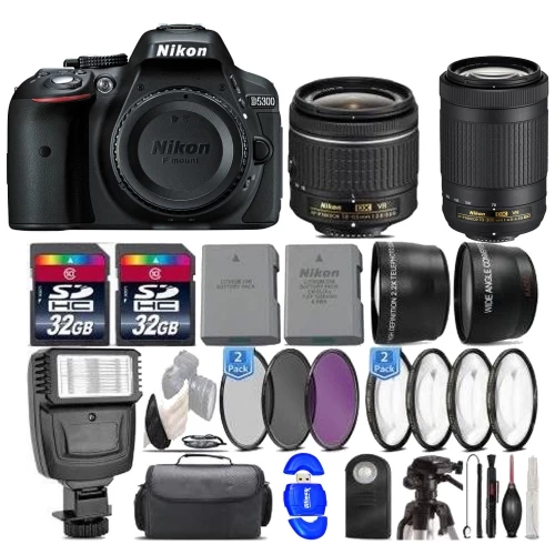 Nikon D5300 DSLR Camera ||18-55mm AF-P Lens | 70-300 VR || Supreme Bundle - US Version W/ Seller Warranty 3 Nikon D5300 DSLR Camera ||18-55mm AF-P Lens | 70-300 VR || Supreme Bundle - US Version W/ Seller Warranty