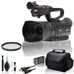 JVC GY-HM180 Ultra HD 4K Camcorder With HD-SDI Bundle With UV Filter And More - US Version W/ Seller Warranty