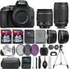 Nikon D5600 Digital SLR Camera + 18-55mm VR + Nikon 70-300mm + 64GB - 4 Lens Kit - US Version W/ Seller Warranty