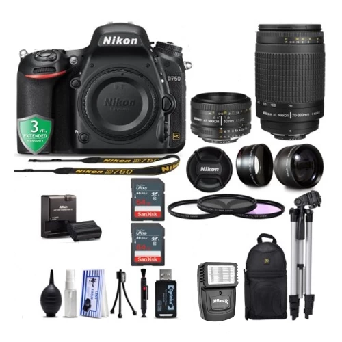Nikon D750 DSLR Camera W/ Nikon 50mm 1.8D Lens | Nikon 70-300mm G Lens Bundle - US Version W/ Seller Warranty 3 Nikon D750 DSLR Camera W/ Nikon 50mm 1.8D Lens | Nikon 70-300mm G Lens Bundle - US Version W/ Seller Warranty
