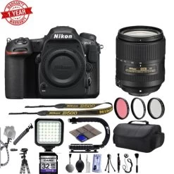 Nikon D500 20.9MP 4K 2160p DSLR Camera W/ 3.2 LCD - Built-In Wi-Fi - 10 FPS - Nikon AF-S DX 18-300mm F/3.5-6.3G Ed VR Lens - 6 - US Version W/ Seller Warranty