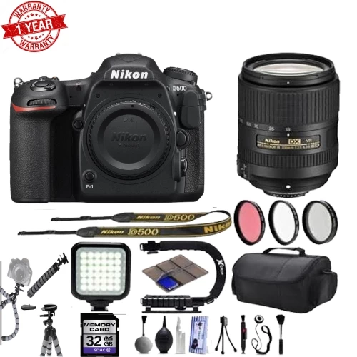 Nikon D500 20.9MP 4K 2160p DSLR Camera W/ 3.2 LCD - Built-In Wi-Fi - 10 FPS - Nikon AF-S DX 18-300mm F/3.5-6.3G Ed VR Lens - 6 - US Version W/ Seller Warranty 3 Nikon D500 20.9MP 4K 2160p DSLR Camera W/ 3.2 LCD - Built-In Wi-Fi - 10 FPS - Nikon AF-S DX 18-300mm F/3.5-6.3G Ed VR Lens - 6 - US Version W/ Seller Warranty