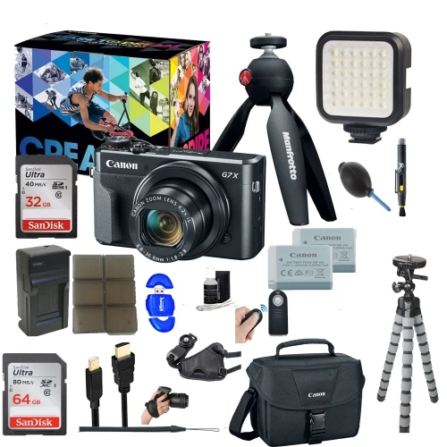 Canon® Canon PowerShot G7 X Mark II 20.1MP 4.2x Optical Zoom Digital Camera Video Creator Kit || 64GB SDXC Memory Card + Accessory Bu - US Version W/ Seller Warranty 3 Canon® Canon PowerShot G7 X Mark II 20.1MP 4.2x Optical Zoom Digital Camera Video Creator Kit || 64GB SDXC Memory Card + Accessory Bu - US Version W/ Seller Warranty