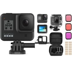 GoPro HERO8 Black W/ Housing Case For Protective Shell With Anti Fog Inserts And Filter Kit Suitable For Underwater Diving Pho - US Version W/ Seller Warranty