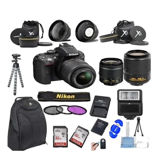 Nikon D5300 24.2 MP DSLR Camera ||18-55mm VR Lens Kit||55-200mm VR Zoom Lens ||Bundle - US Version W/ Seller Warranty 3 Nikon D5300 24.2 MP DSLR Camera ||18-55mm VR Lens Kit||55-200mm VR Zoom Lens ||Bundle - US Version W/ Seller Warranty